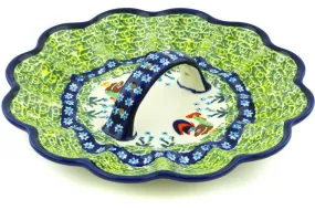 10" Egg Plate - Country Rooster