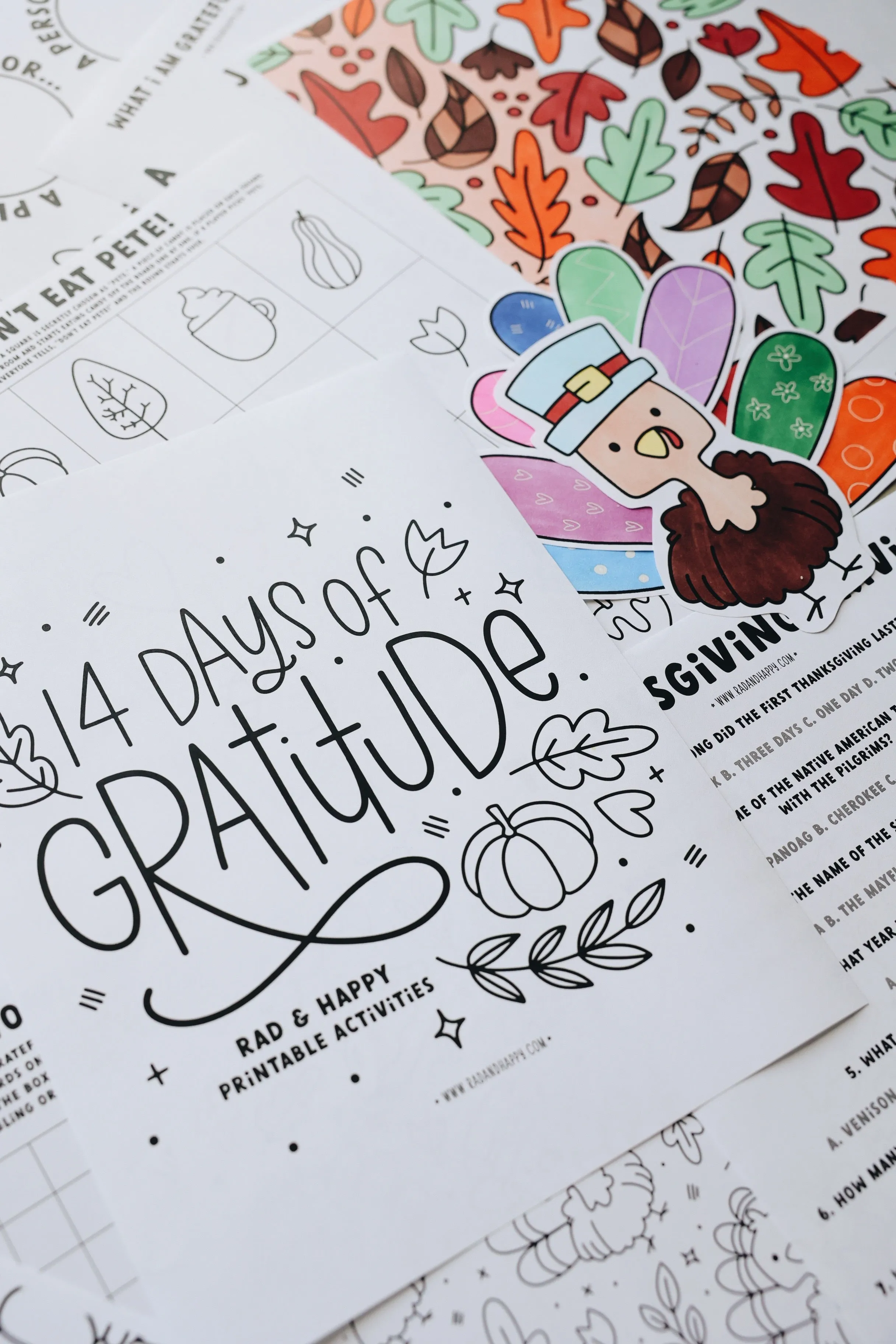 14 Days of Gratitude Printable