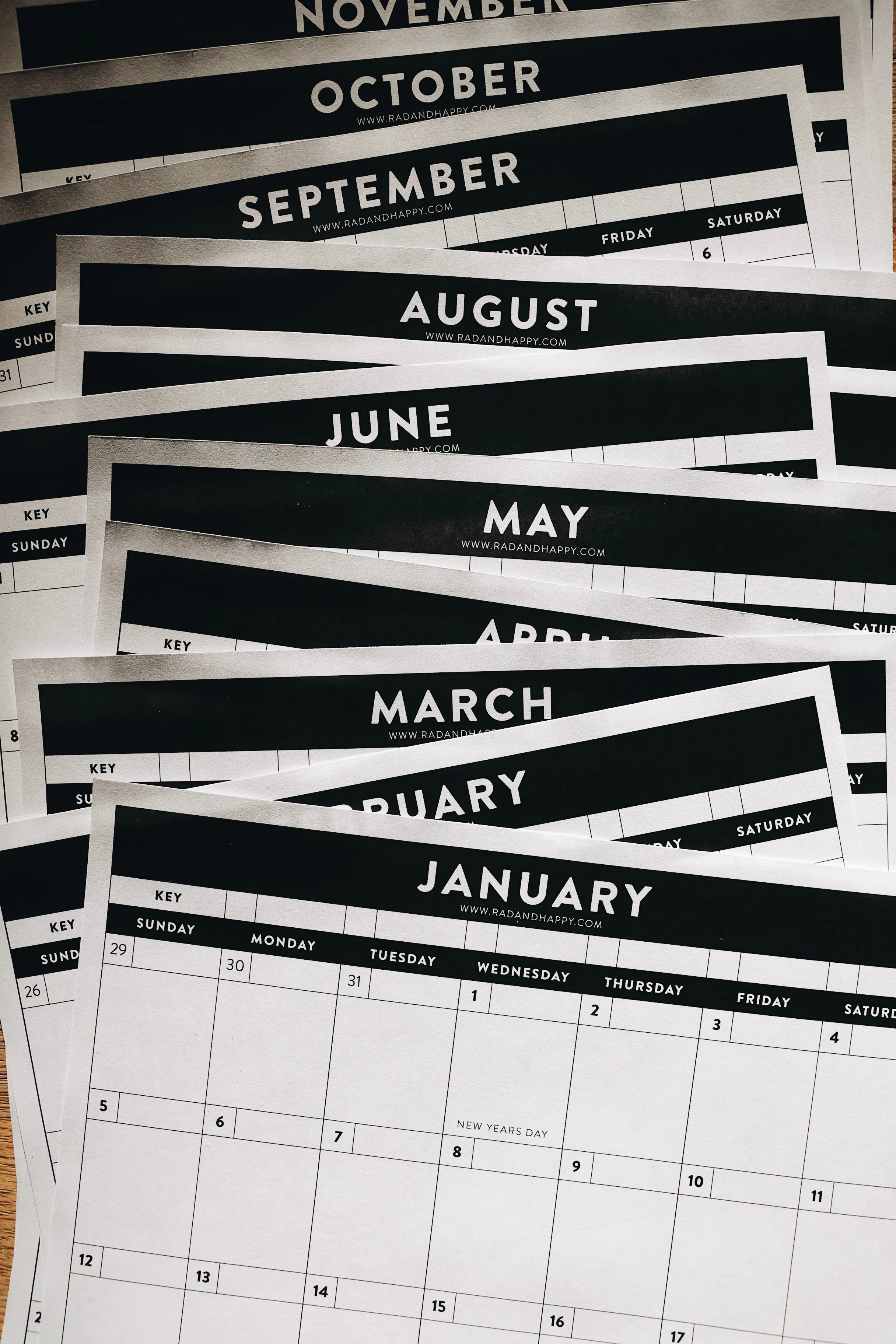 2025 Wall Calendar Printable