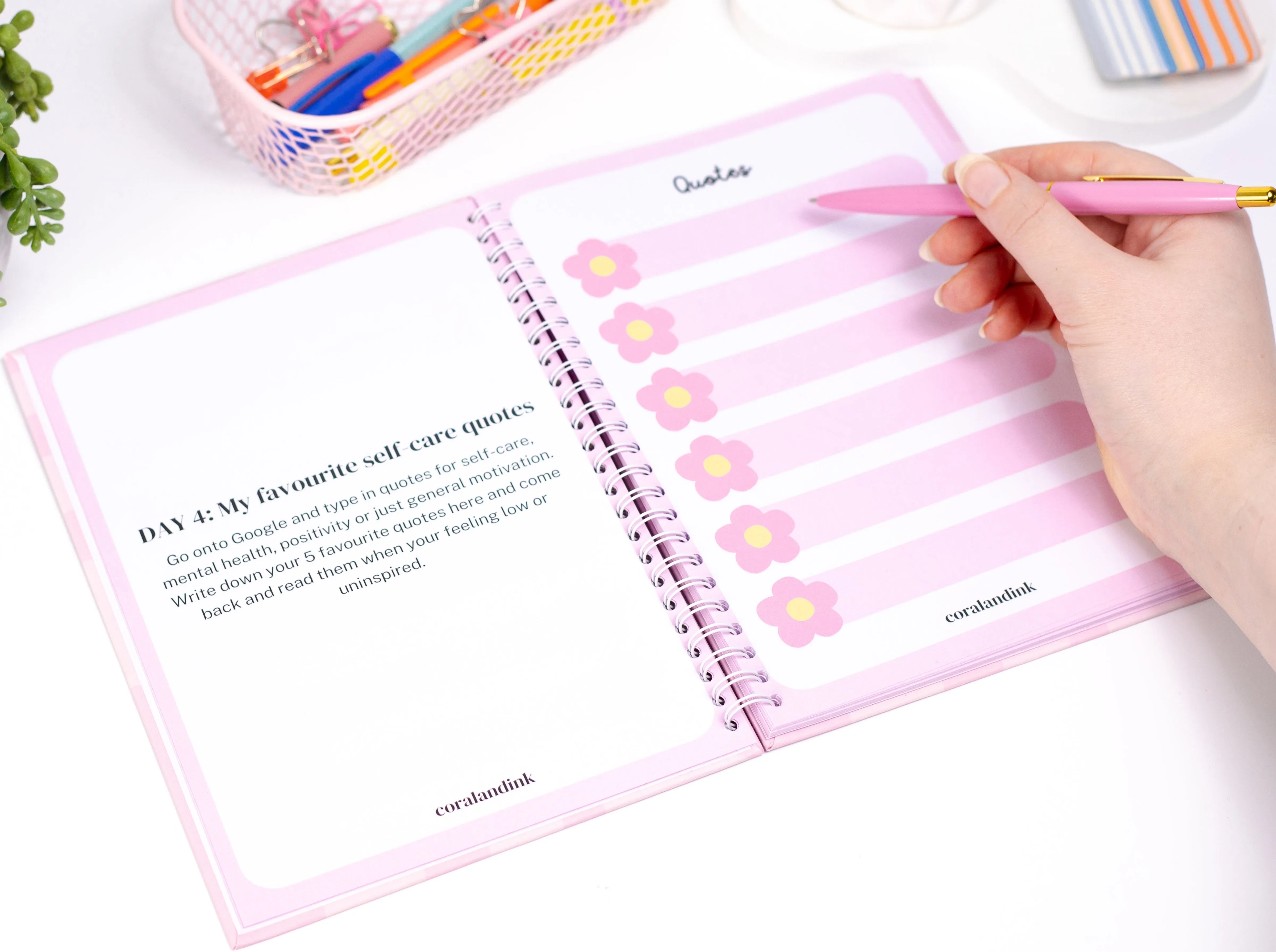 30 Day Self-Care Workbook Planner