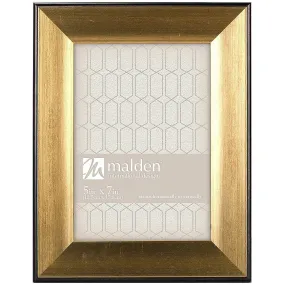 5X7 Gold w/Black Trim Photo Frame