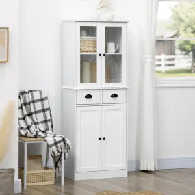 61" Freestanding Kitchen Pantry - White