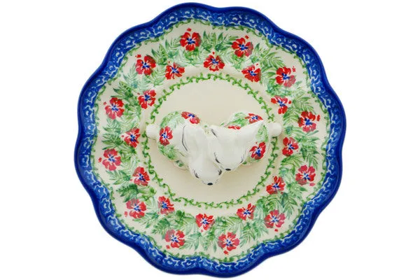 8" Egg Plate - Midsummer Bloom