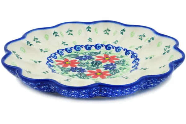 8" Egg Plate - Poppies Obsession