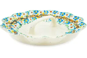 9" Egg Plate - Sweet Blooms