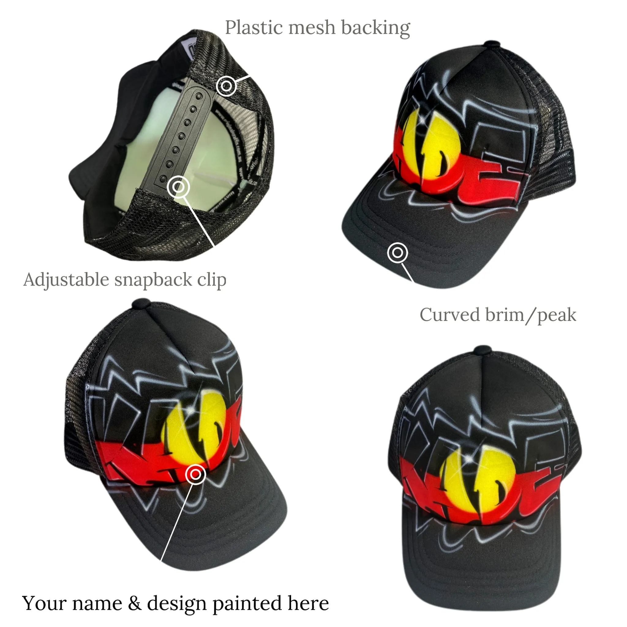 Aboriginal Flag Graffiti Style Backpack and Cap Combo (Combo2)