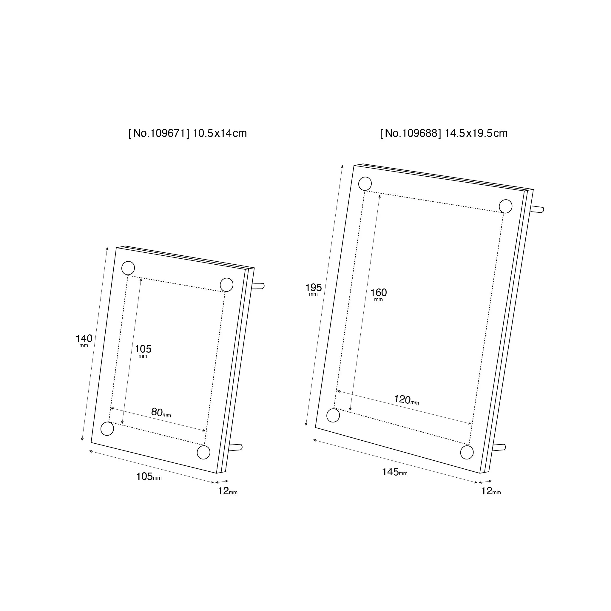 Acrylic Frame in Various Sizes