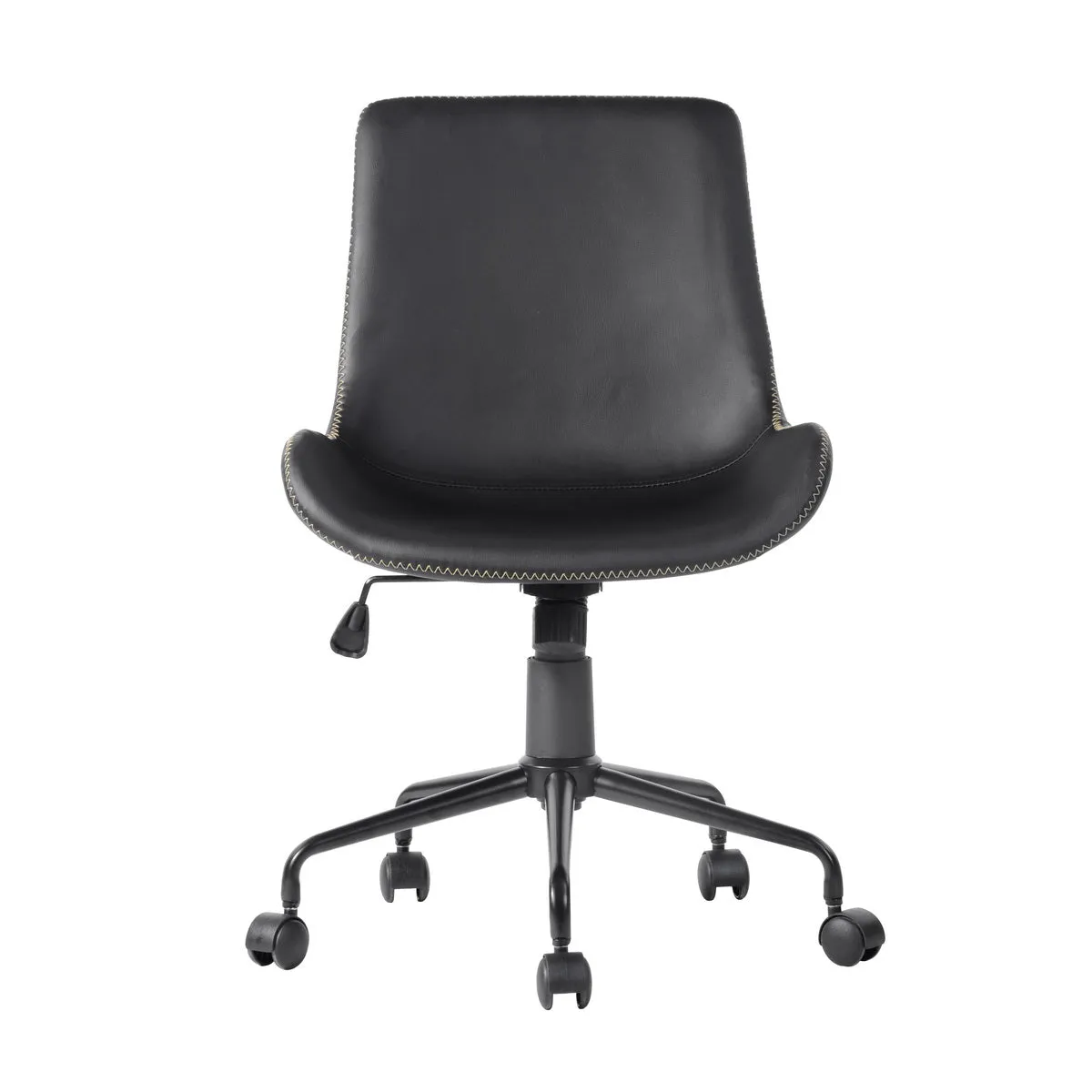 Adjustable Height 360 Degree Swivel Soft Faux Leather For Task Chair - HomyCasa