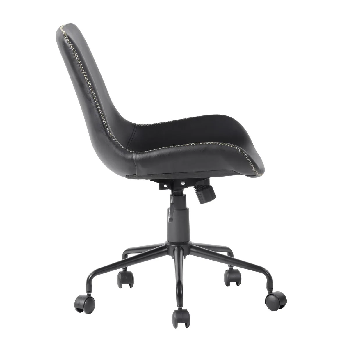 Adjustable Height 360 Degree Swivel Soft Faux Leather For Task Chair - HomyCasa