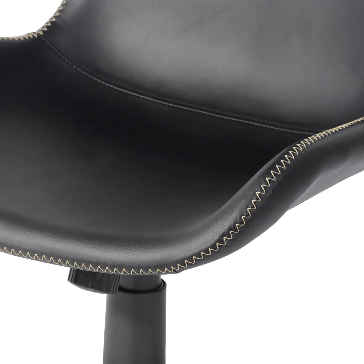 Adjustable Height 360 Degree Swivel Soft Faux Leather For Task Chair - HomyCasa