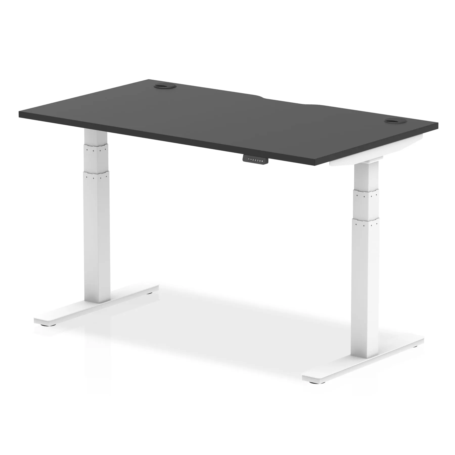 Air Black Series Height Adjustable Desk - Rectangular MFC Top, 1200-1800mm Width, 800mm Depth, 660-1310mm Height, 3 Frame Colors, 5-Year Guarantee