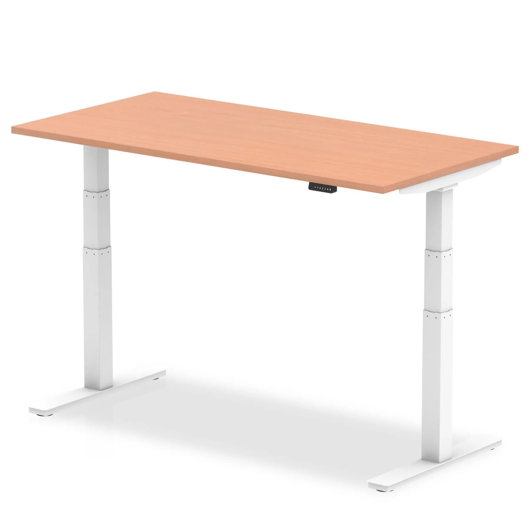 Air Height Adjustable Desk - 1200-1800mm Width, 800mm Depth, 660-1310mm Height, MFC Material, 5-Year Guarantee, Self-Assembly, Multiple Frame Colors