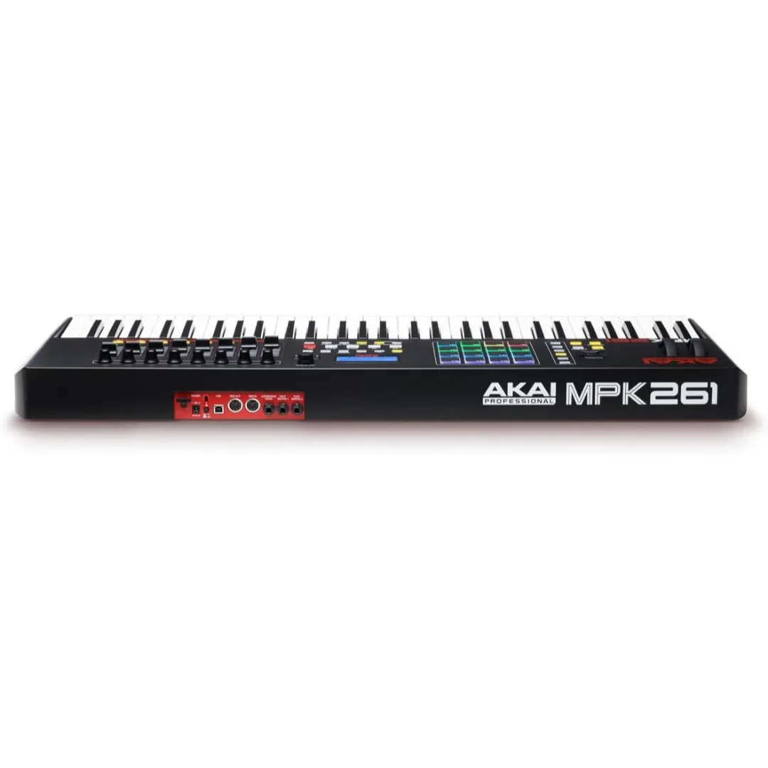 AKAI Professional MPK261 USB MIDI Keyboard Controller (61 Semi Weighted Keys, 16 Drum Pads) - Brand New