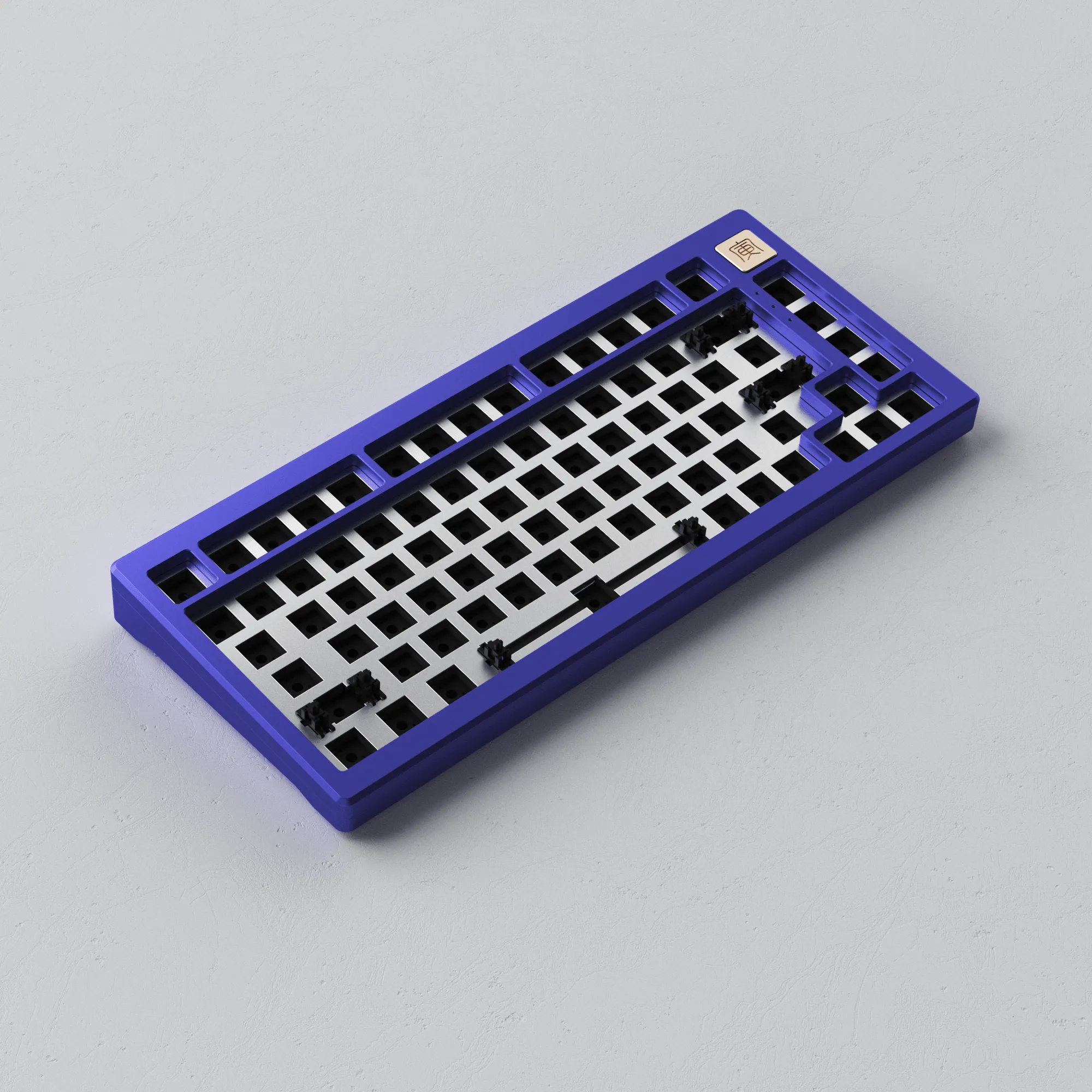 AKKO MOD006 RGB Hot-Swappable Mechanical Keyboard DIY Kit With Gasket Mount Structure (Periwinkle Very Peri)