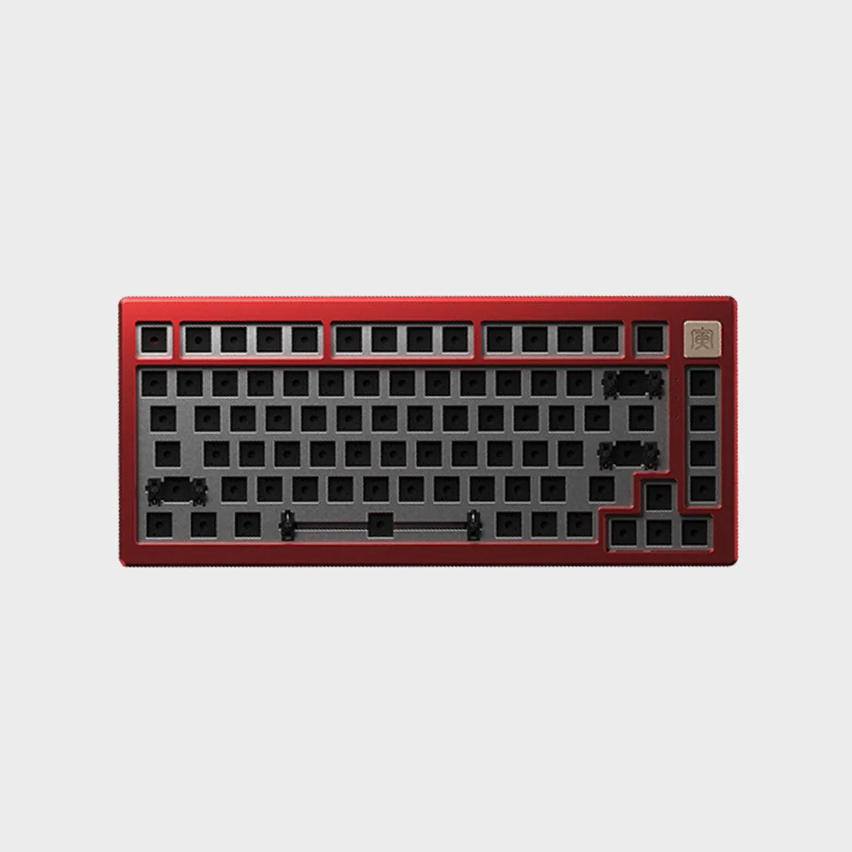 AKKO MOD006 RGB Hot-Swappable Mechanical Keyboard DIY Kit With Gasket Mount Structure (Red)