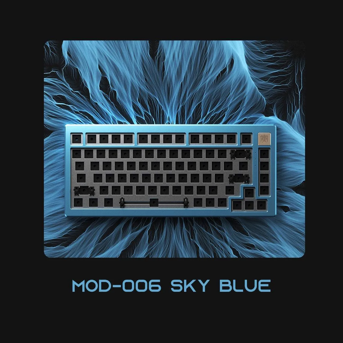 AKKO MOD006 RGB Hot-Swappable Mechanical Keyboard DIY Kit With Gasket Mount Structure (Sky Blue)