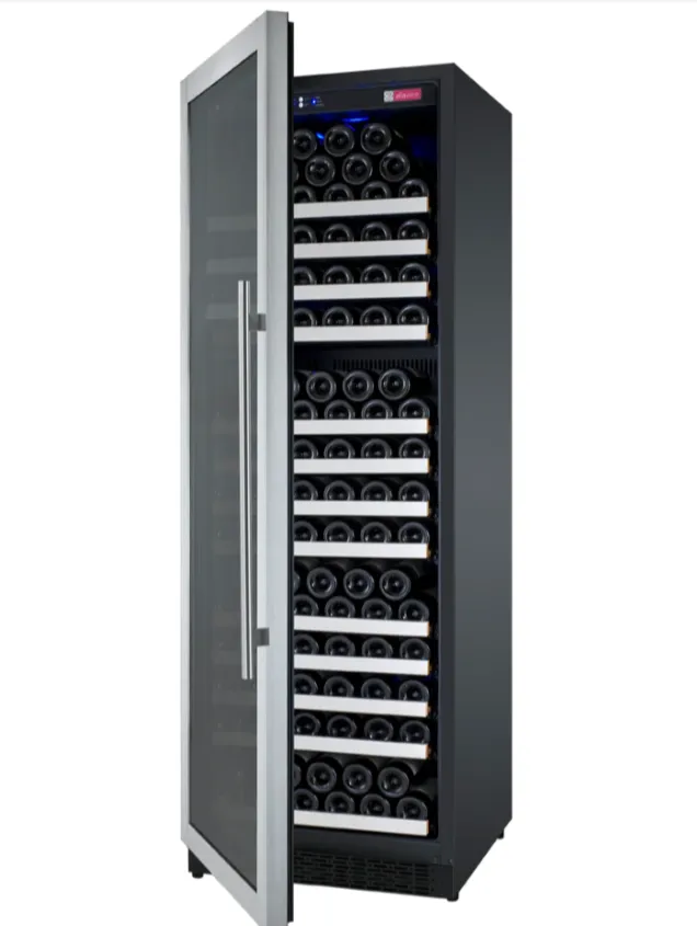 Allavino 24" Left Hinge 177 Bottle Dual Zone Stainless Wine Refrigerator