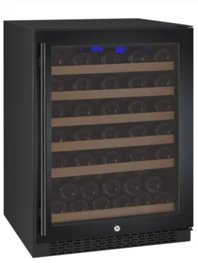 Allavino 24" Right Hinge 56 Bottle Single Zone Black Wine Refrigerator