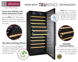 Allavino 32" Right Hinge 277 Bottle Single Zone Black Wine Refrigerator