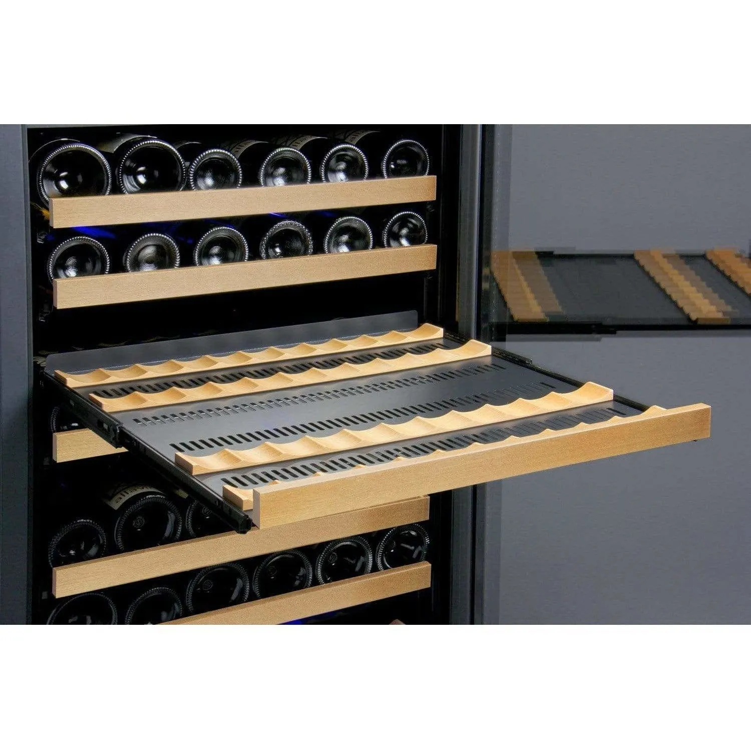 Allavino FlexCount 177 Bottle Black Door Left Hinge Wine Fridge VSWR177-1BWLN