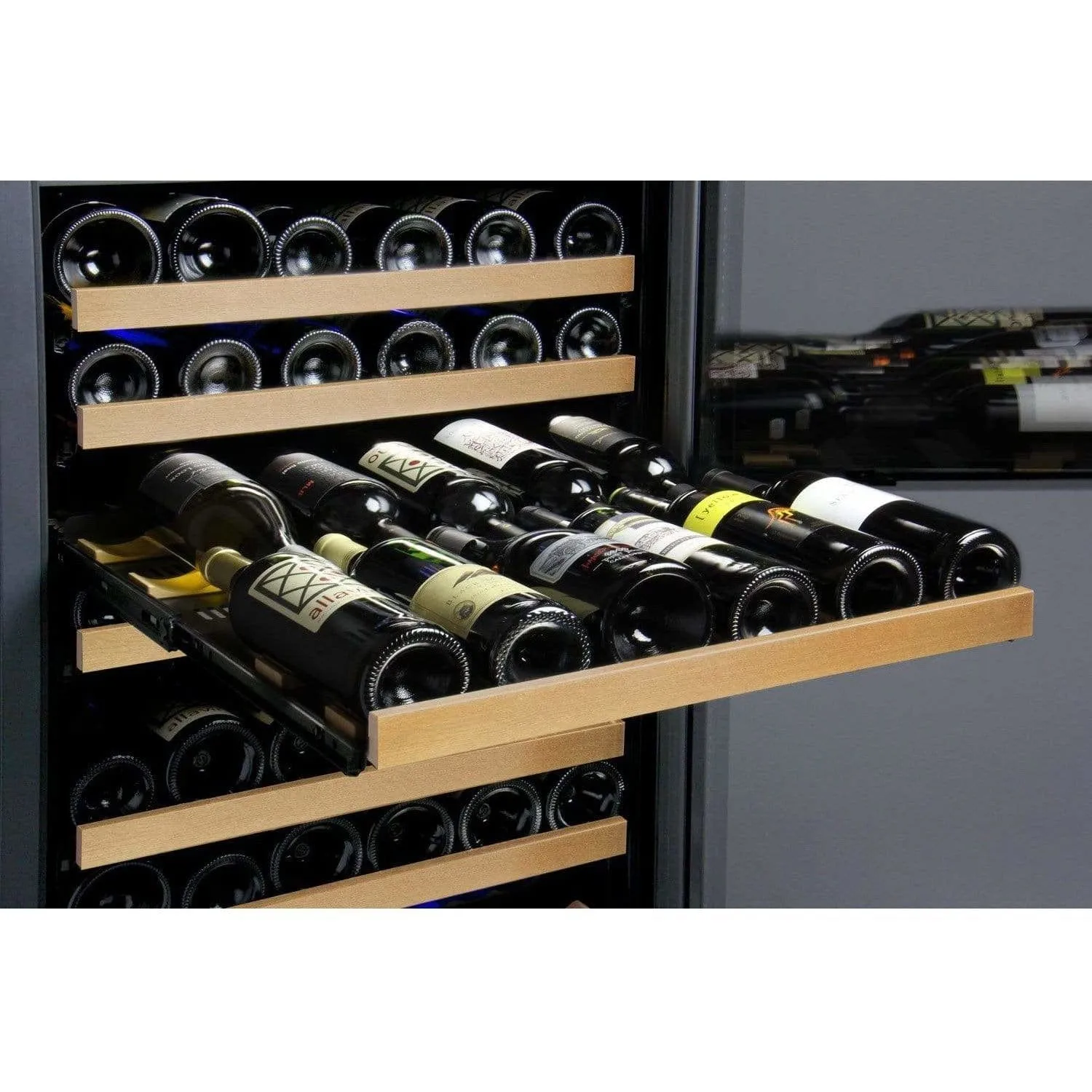 Allavino FlexCount 177 Bottle Black Door Left Hinge Wine Fridge VSWR177-1BWLN