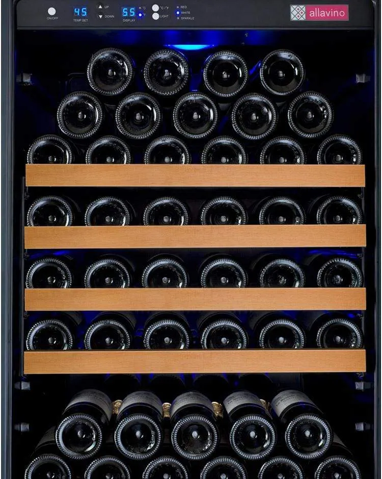 Allavino FlexCount II Tru-Vino 344 Bottle Four Zone Black Wine Fridge 2X-VSWR172-2B20