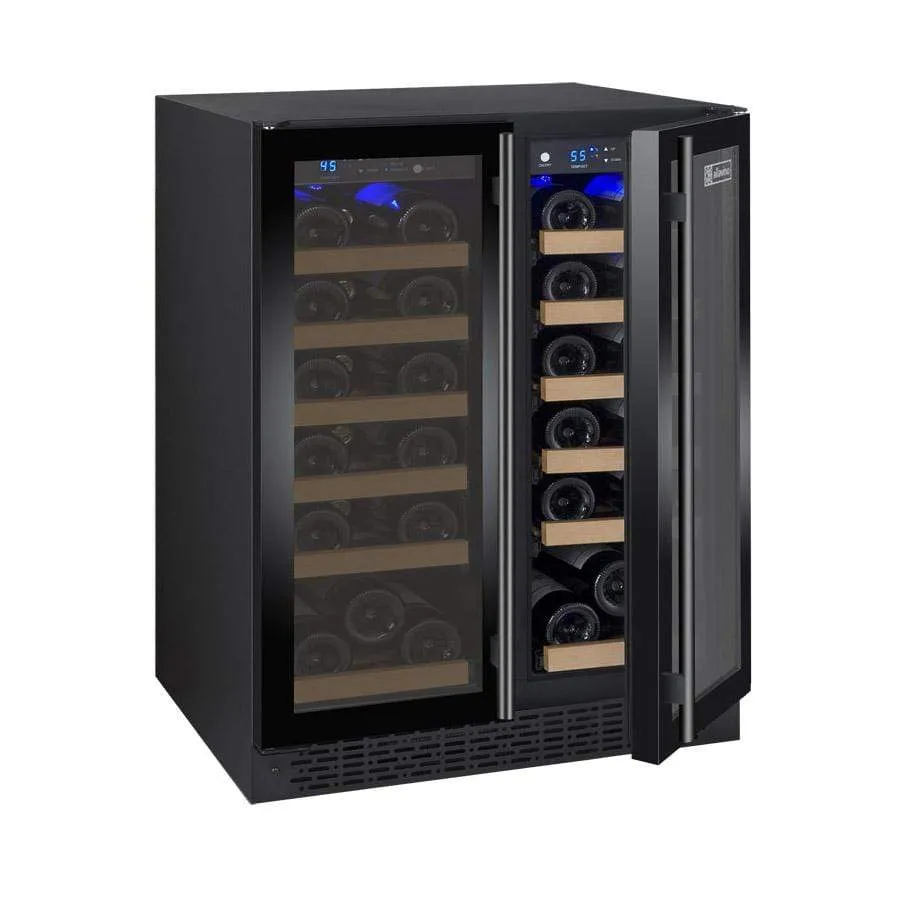 Allavino FlexCount II Tru-Vino 36 Bottle Dual Zone Black Wine Fridge VSWR36-2BF20