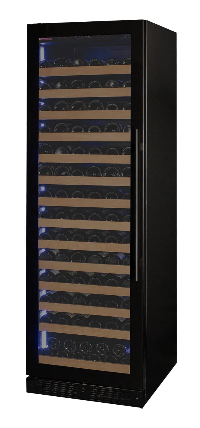 Allavino Reserva 163 Bottle Black Glass Left Hinge Wine Cooler VSW16371S-1BGL