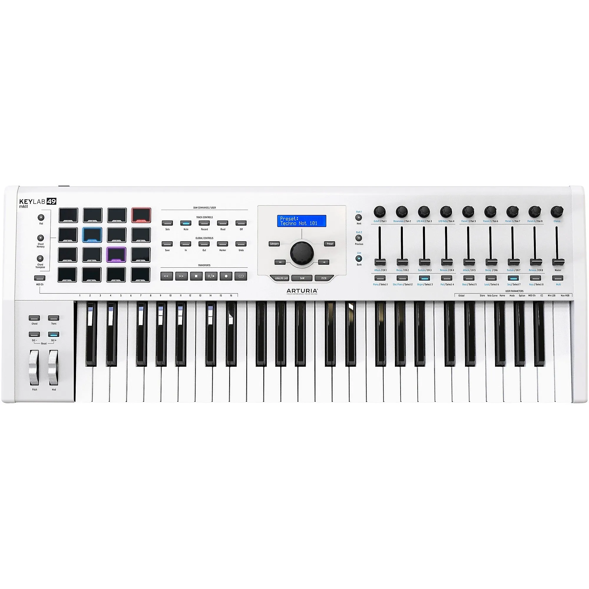 Arturia KeyLab 49 MKII Keyboard Controller White