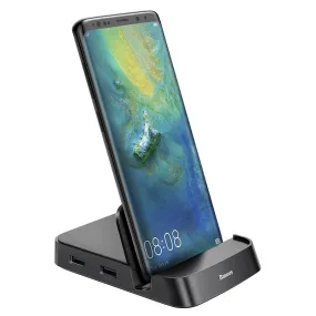 Baseus Mate Docking Type-C Mobile Phone Intelligent Hub Docking Station Black (CAHUB-AT01)