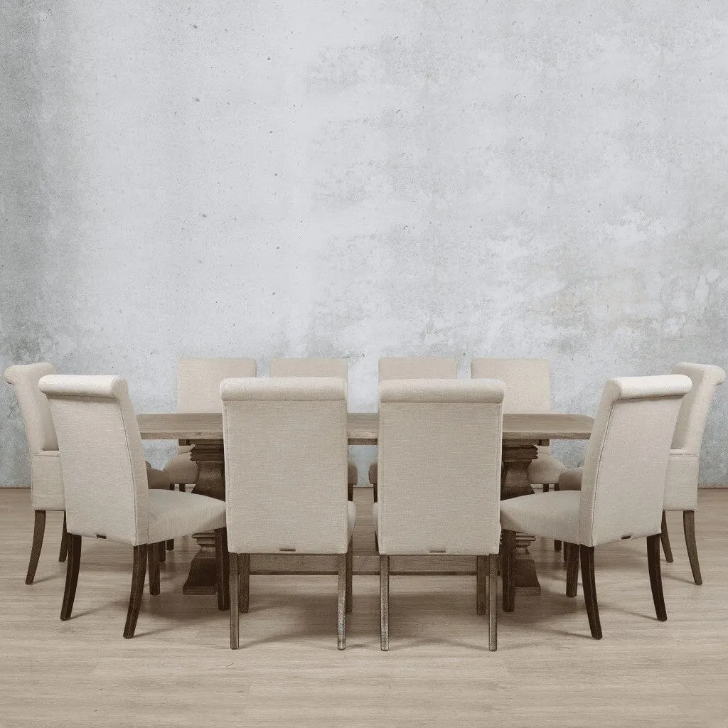 Belmont Wood Top & Baron 10 Seater Dining Set