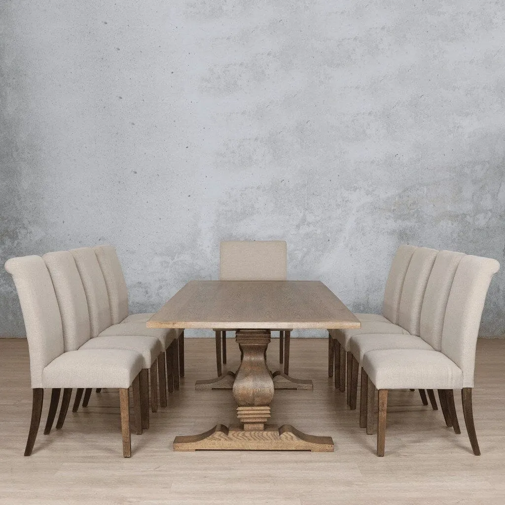 Belmont Wood Top & Baron 10 Seater Dining Set