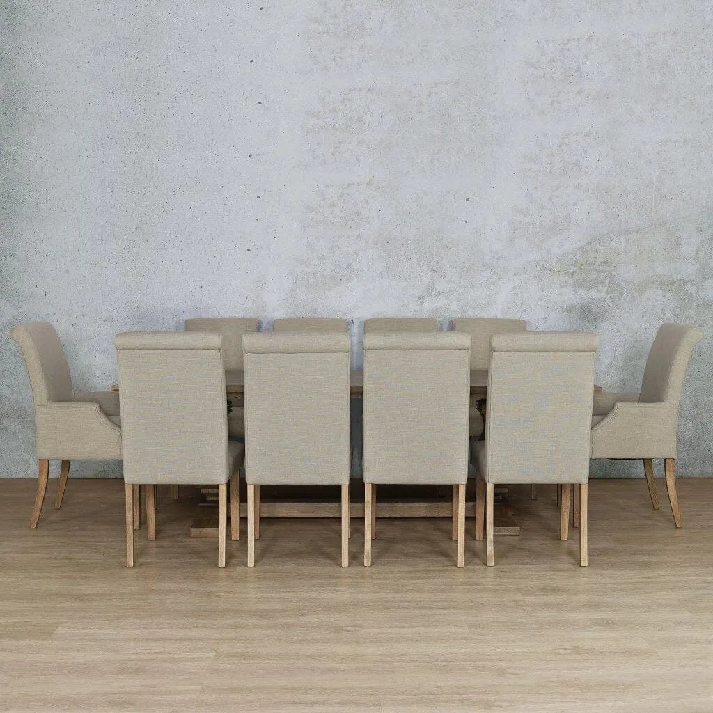 Belmont Wood Top & Baron 10 Seater Dining Set