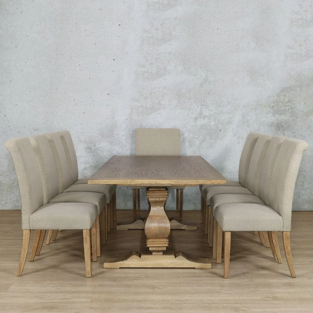 Belmont Wood Top & Baron 10 Seater Dining Set