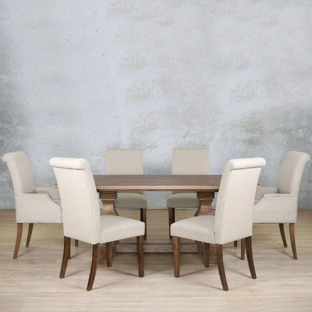 Belmont Wood Top & Baron 6 Seater Dining Set