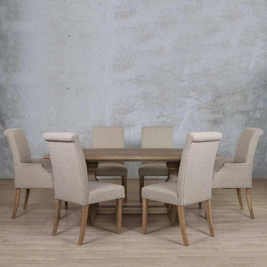 Belmont Wood Top & Baron 6 Seater Dining Set