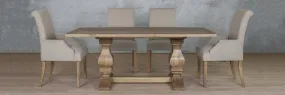 Belmont Wood Top & Baron 6 Seater Dining Set