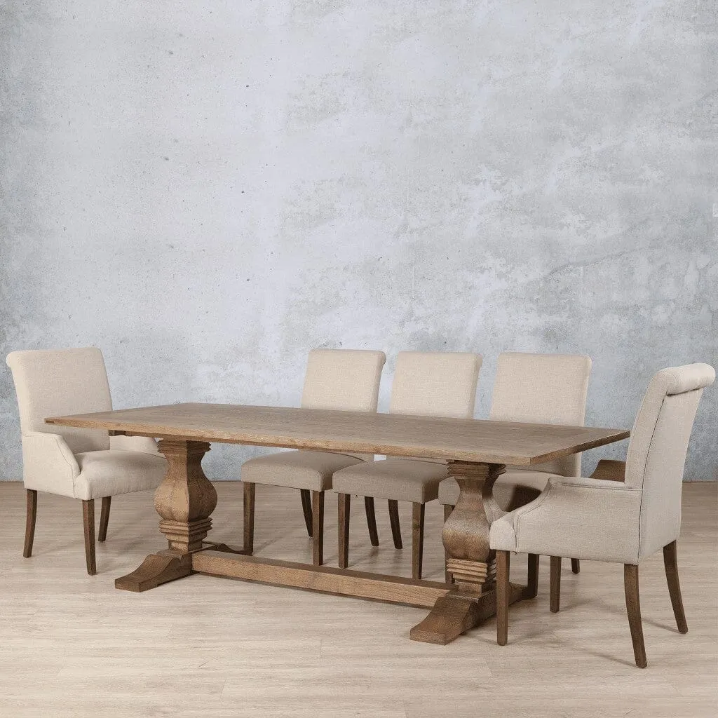 Belmont Wood Top & Baron 8 Seater Dining Set