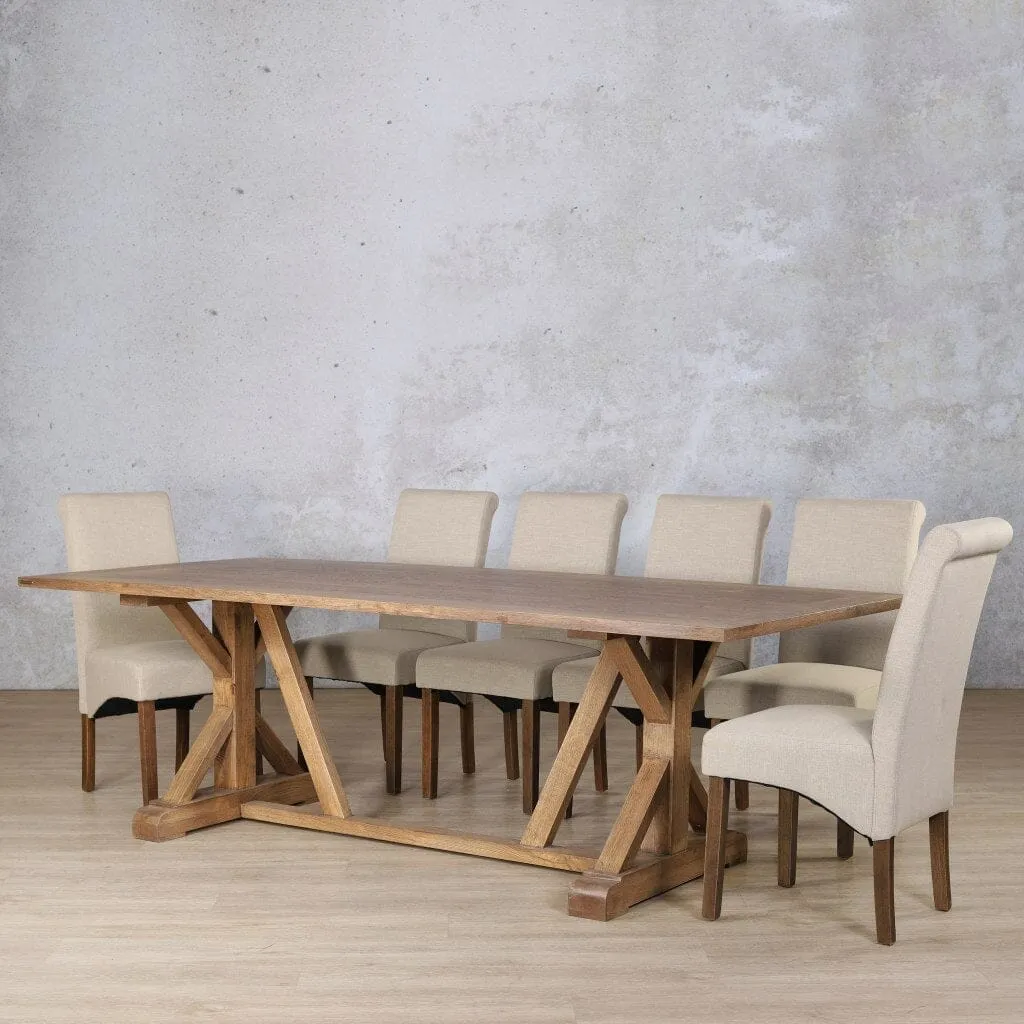 Berkeley Wood Top & Windsor 10 Seater Dining Set