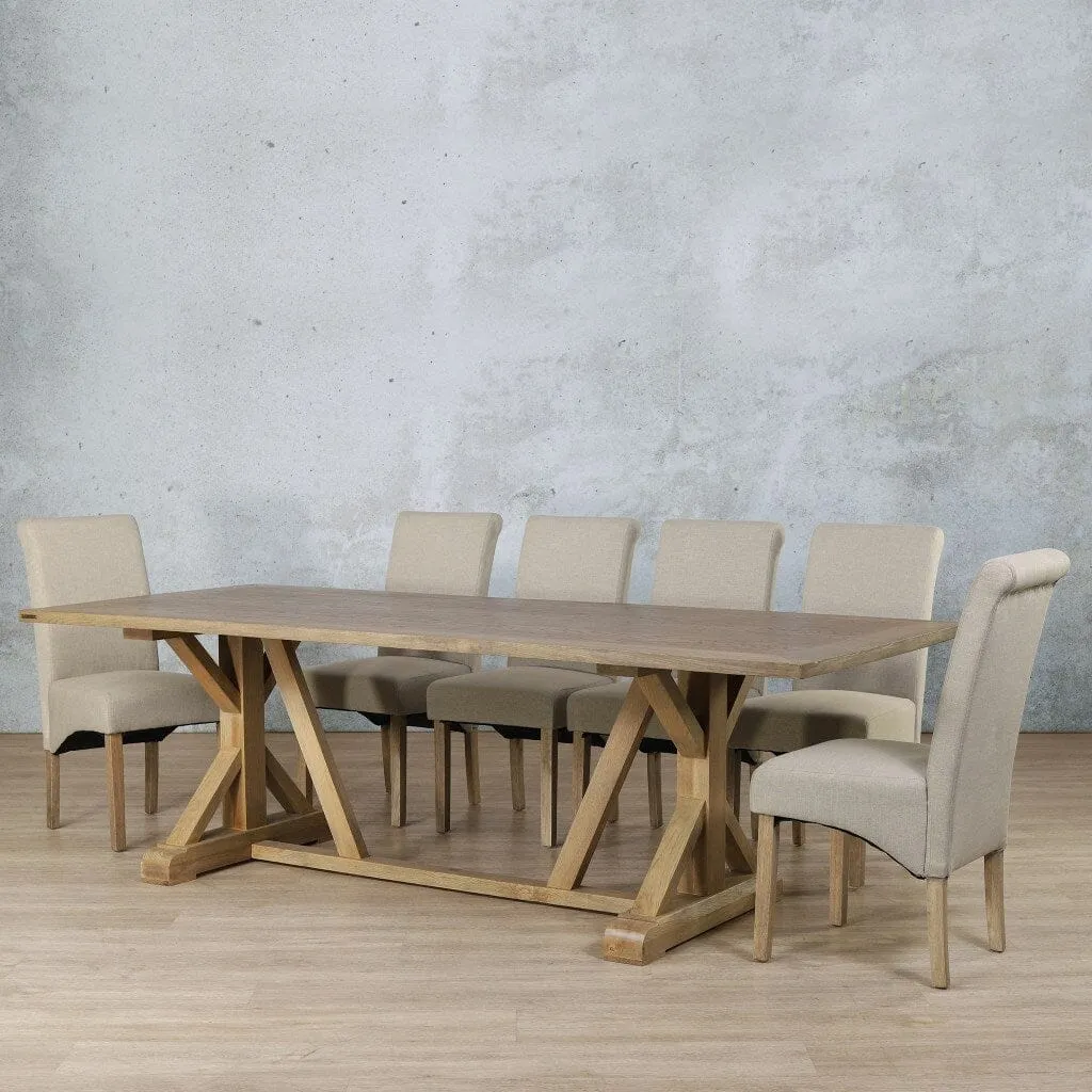 Berkeley Wood Top & Windsor 10 Seater Dining Set