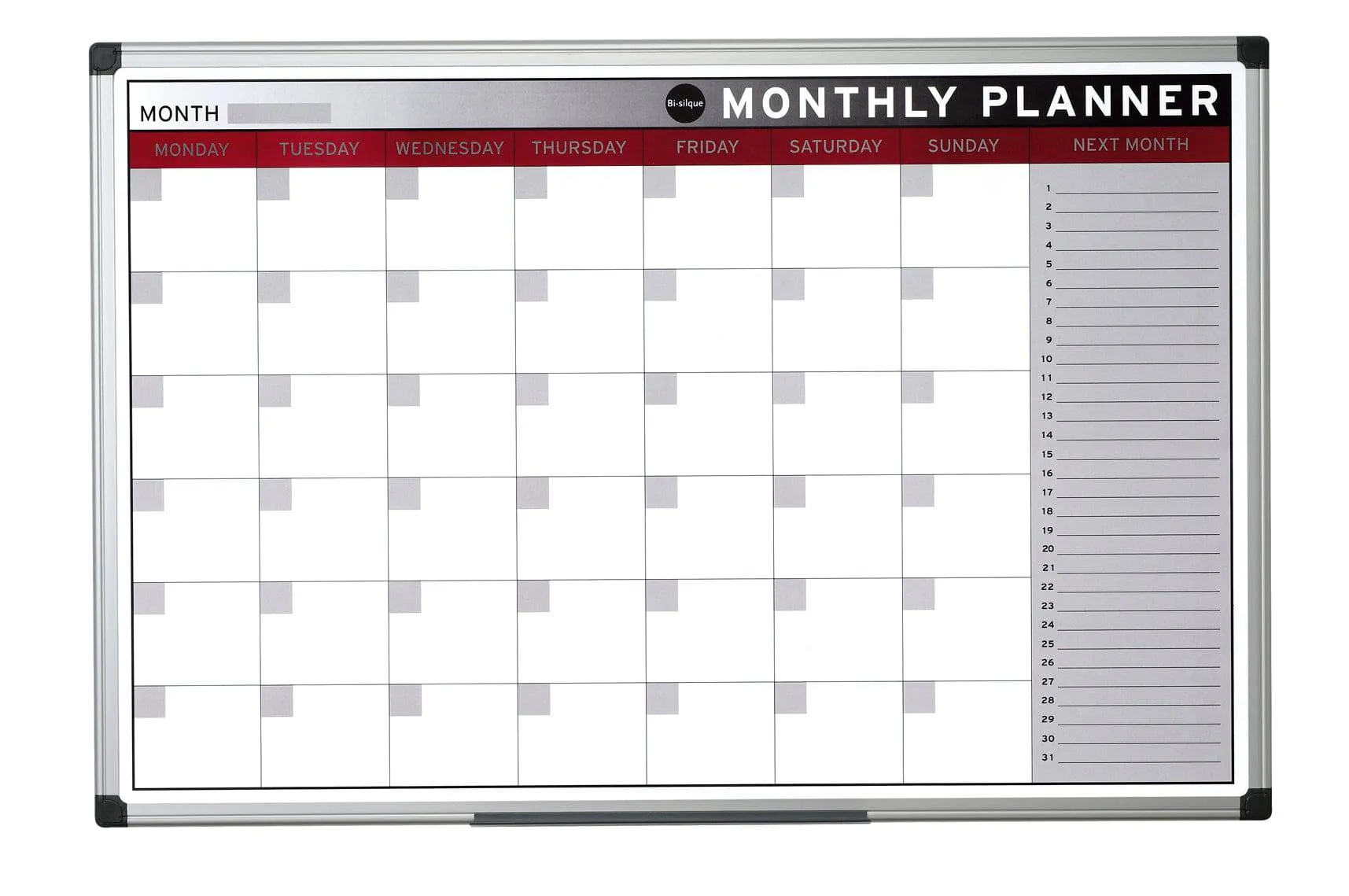 Bi-Office Magnetic Month Planner