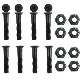 Black Bolts Phillips hardware set 1"