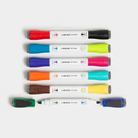 Bold & Bright Double Ended Dry Erase Markers, 6 CT Assorted Colors