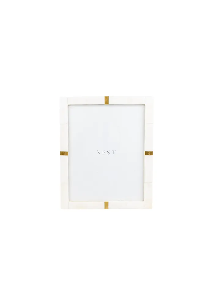 Bone & Brass Photo Frame