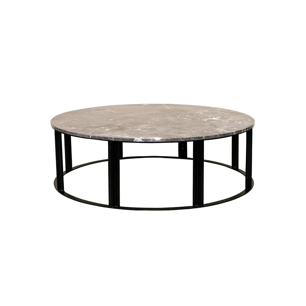 Bowie Marble Coffee Table - Large Grey