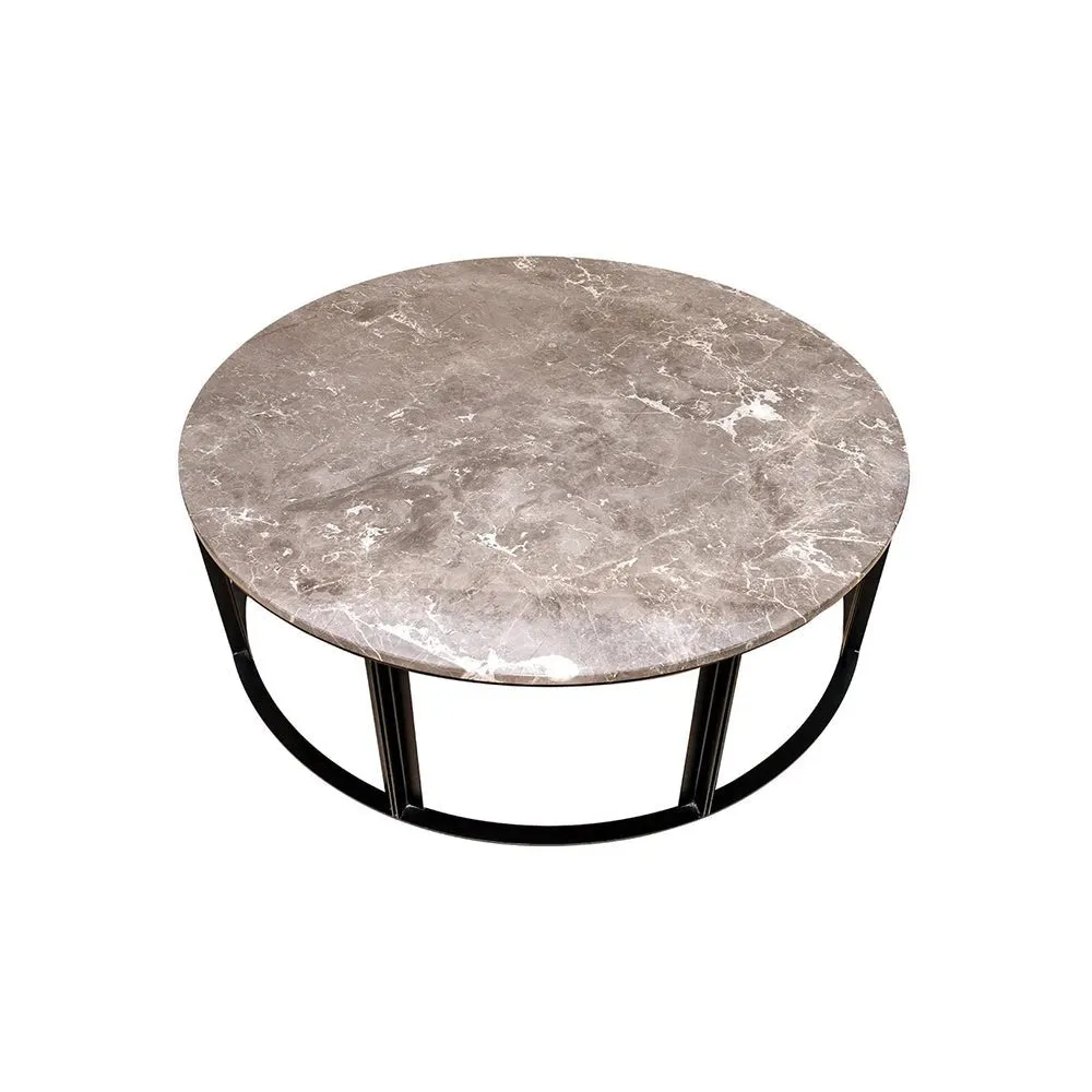 Bowie Marble Coffee Table - Large Grey