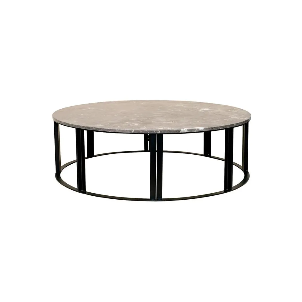 Bowie Marble Coffee Table - Large Grey