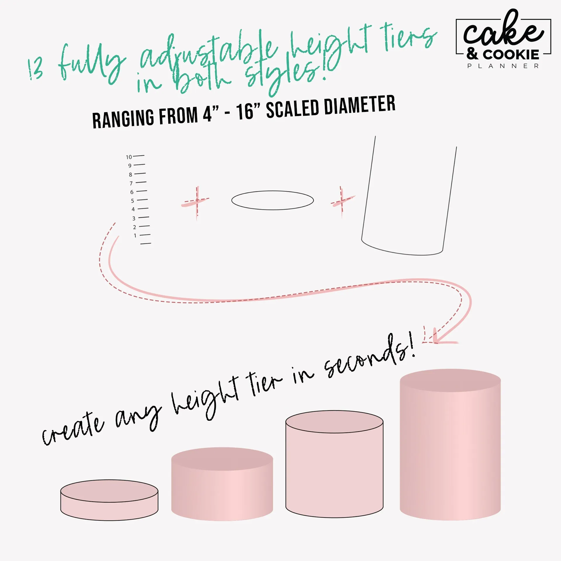 Cake Tiers   Cake Slices BUNDLE Procreate Pack - Digital Cake Sketching