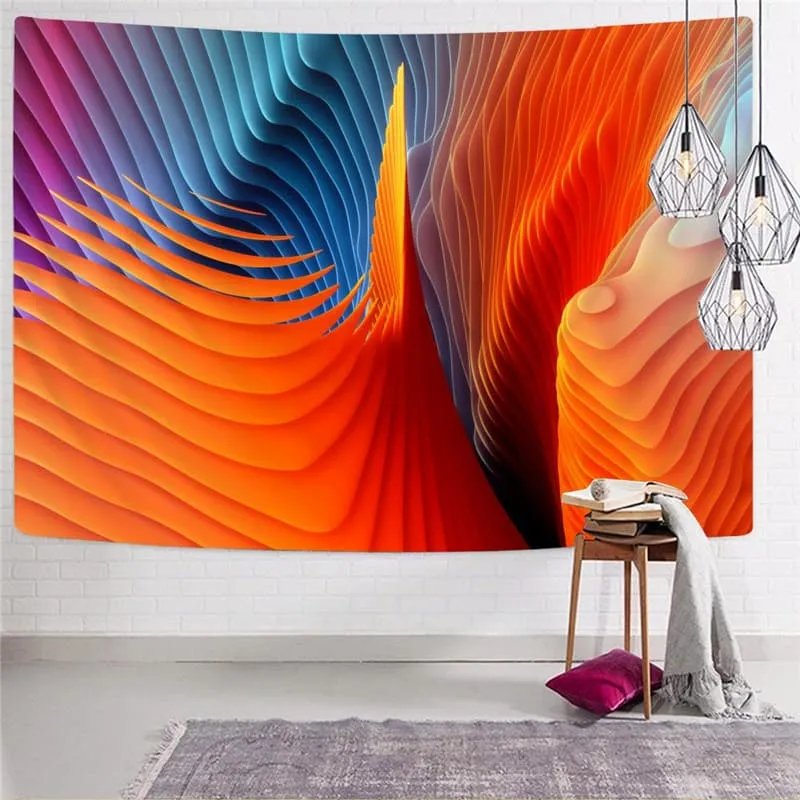 Colorful Tapestry Abstract Wall Tapestry Psychedelic Tapestries Hypnosis Rug Wall