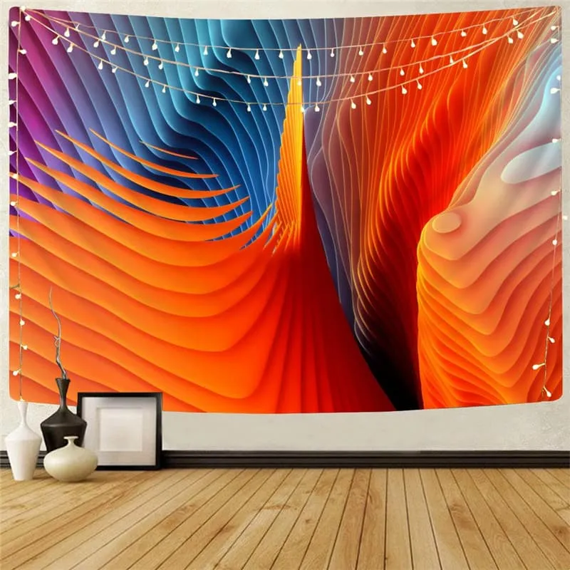 Colorful Tapestry Abstract Wall Tapestry Psychedelic Tapestries Hypnosis Rug Wall